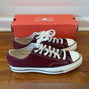 Converse Chuck 70 Low 'Deep Bordeaux' Men Size 10
